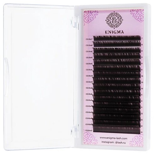 Ресницы Enigma цвет 'Мокка' 0,07/M/13 mm (16 линий)