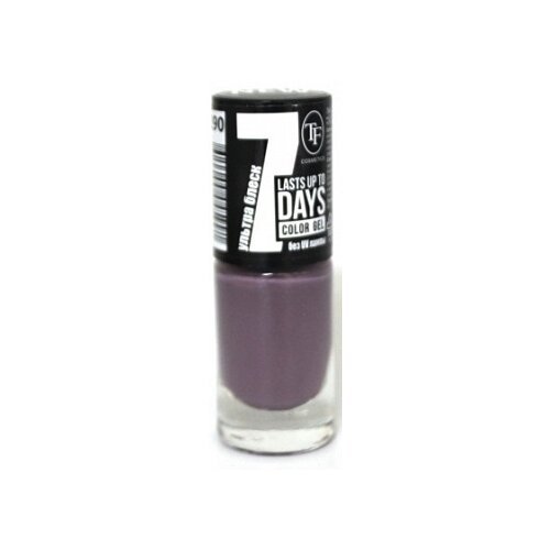 TF Cosmetics лак для ногтей 7 days Color Gel, 8 мл, №290 серо-фиолетовый