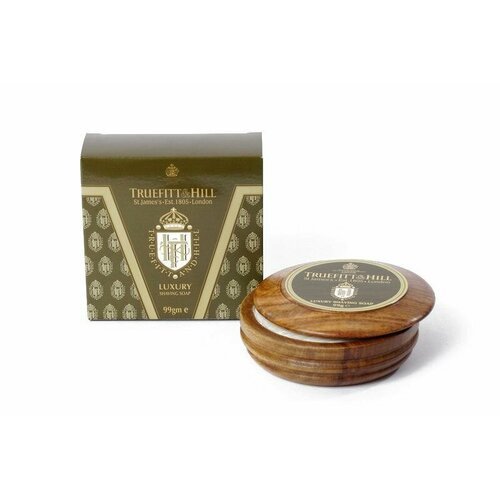 Люкс-мыло для бритья / Truefitt&Hill Luxury Shaving Soap in wooden bowl