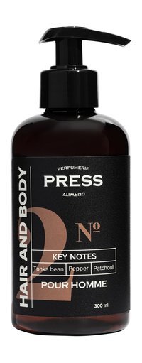 Press Gurwitz Pour Homme Head & Body №2 Tonka bean, Pepper, Patchouli