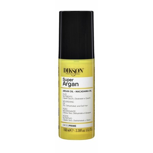 Питательное масло для сухих, обезвоженных и тусклых волос / Dikson Professional Super Argan Nourishing Oil
