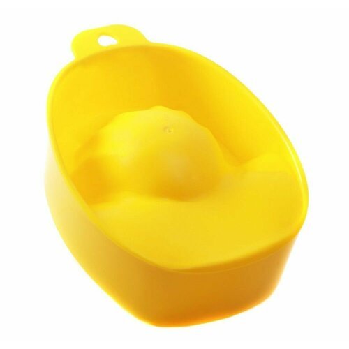 Domix Ванночка для маникюра, пластик, желтый, 2 штуки