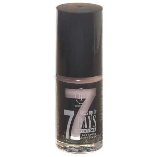 TF Cosmetics лак для ногтей 7 days Color Gel, 8 мл, №201 нежно-розовый