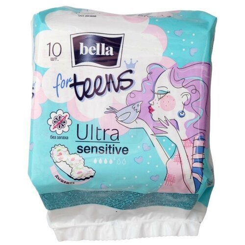 Прокладки Bella Teens супертонкие Sensitive 10шт