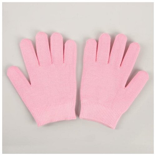 Queen fair Перчатки гелевые, увлажняющие, one size, цвет розовый