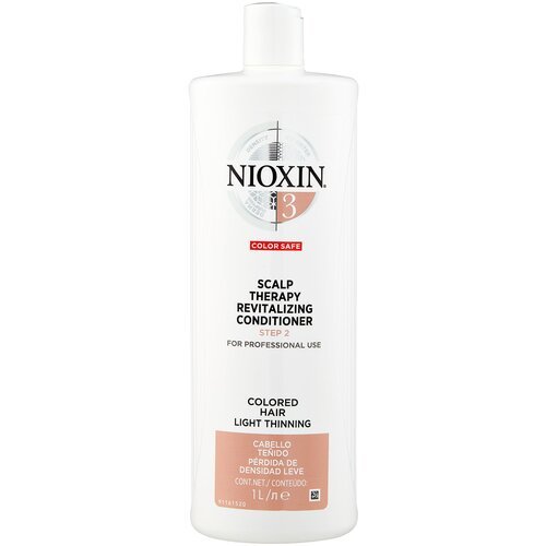 Nioxin кондиционер Scalp Therapy Conditioner System 3 для окрашенных волос с тенденцией к истончению, 1000 мл