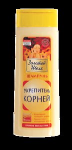 Золотой шелк Шампунь для волос Укрепитель корней против выпадения 400 мл