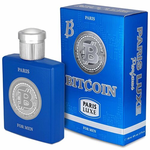 Paris Line Parfums Туалетная вода мужская Bitcoin B синий 100мл