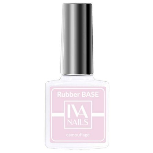 IVA Nails Базовое покрытие Rubber base camouflage, №6, 8 мл