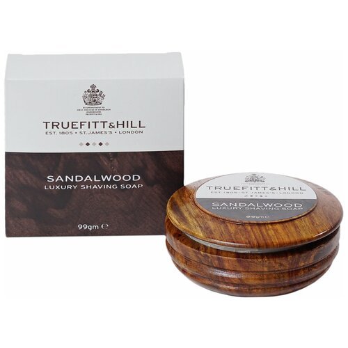 Мыло для бритья Sandalwood в деревянной чаше Truefitt & Hill, 99 мл