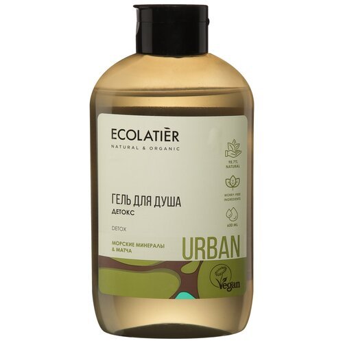 Гель для душа Ecolatier Морские минералы и матча, 600 мл, 650 г