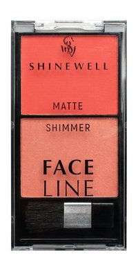 Shinewell Face Line Matte Shimmer Blush