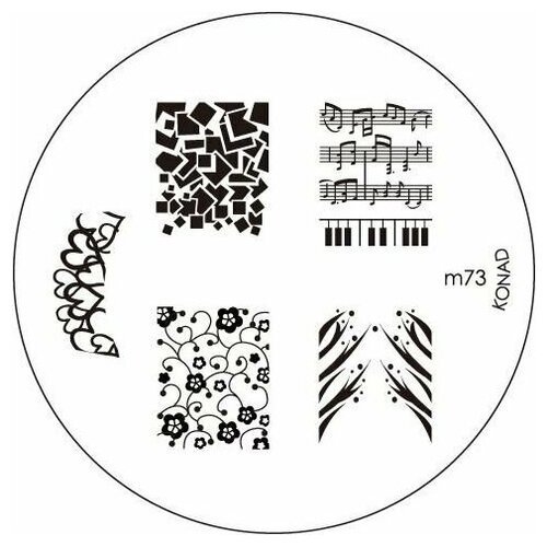 Печатная форма (диск) для стемпинга Konad image plate M73