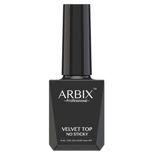 Arbix Верхнее покрытие Velvet Top No Sticky, прозрачный, 10 мл