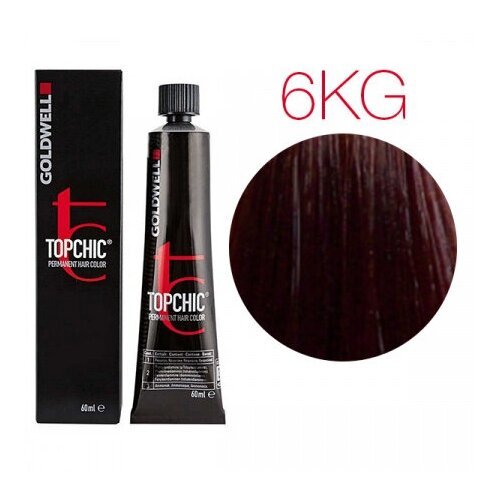 Goldwell Topchic стойкая крем-краска для волос, 6KG медный темно-золотистый, 60 мл