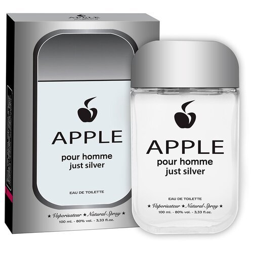Apple Parfums туалетная вода Apple pour Homme Just Silver, 100 мл