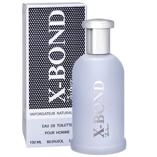 X-Bond/Туалетная вода мужская X-Bond Silver, 100 мл/Парфюм мужской