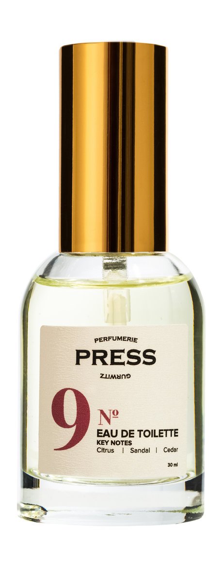 Press Gurwitz Perfumerie №9 Сitrus, Sandal, Cedar Eau de Toilette