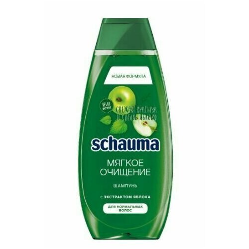 Schauma Шампунь для волос, Свежая крапива и зеленое яблоко, 380 мл