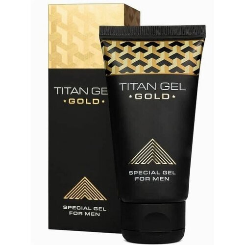 Гель смазка интимная, крем интимный и гипоаллергенный, стимулирующий гель-смазка, лубрикант, пролонгатор для мужчин Titan Gel Gold