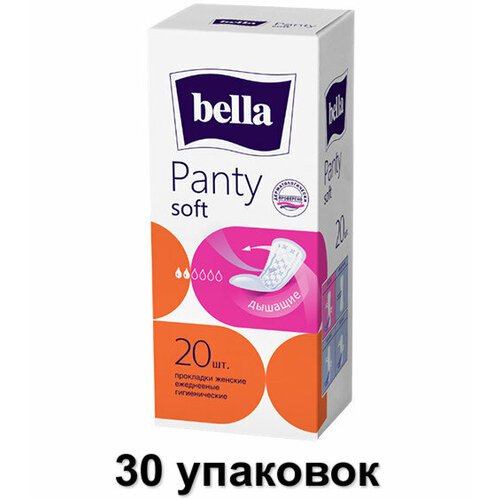 Bella Прокладки ежедневные Panty Soft, 20 шт, 30 уп