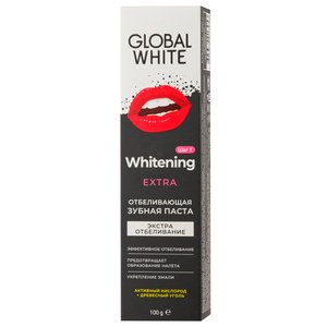 Global White Паста зубная экстра отбеливающая 100 г