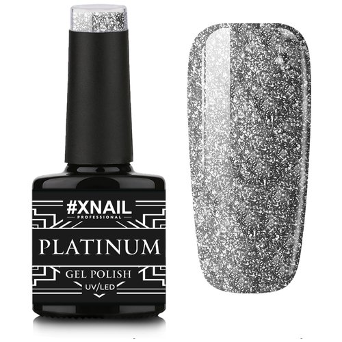 Гель лак XNAIL PROFESSIONAL Platinum жидкая фольга, для дизайна ногтей, 10 мл, № 12