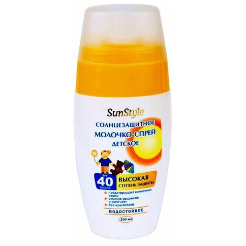 SunStyle SunStyle детское молочко-спрей солнцезащитное SPF 40, 100 мл