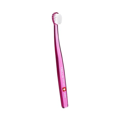 Зубная щетка Tello 4480 Ultra Soft Kids (6-12 лет), розовая