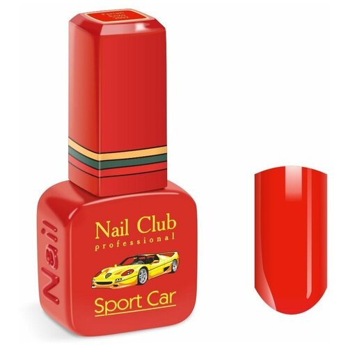 Nail Club professional Эмалевый красный гель-лак для ногтей, цвет ярко-красный 2002 Ferrari Enzo, 13 мл