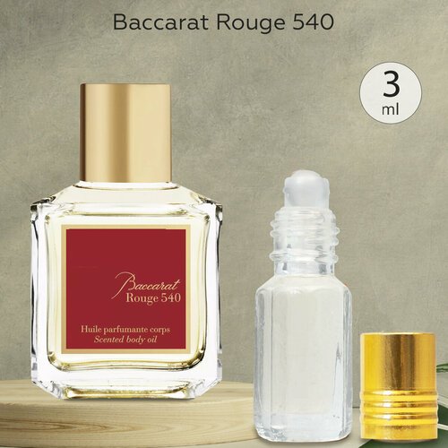 Gratus Parfum Baccarat Rouge 540 духи унисекс масляные 3 мл (масло) + подарок
