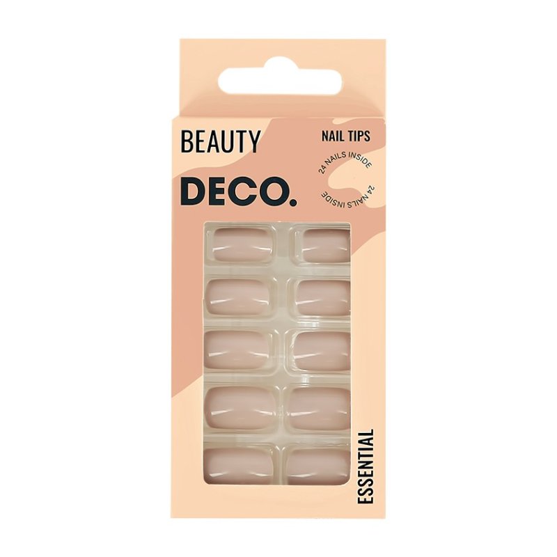 DECO. Набор накладных ногтей с клеевыми стикерами DECO. ESSENTIAL taupe 24 шт + клеевые стикеры 24 шт