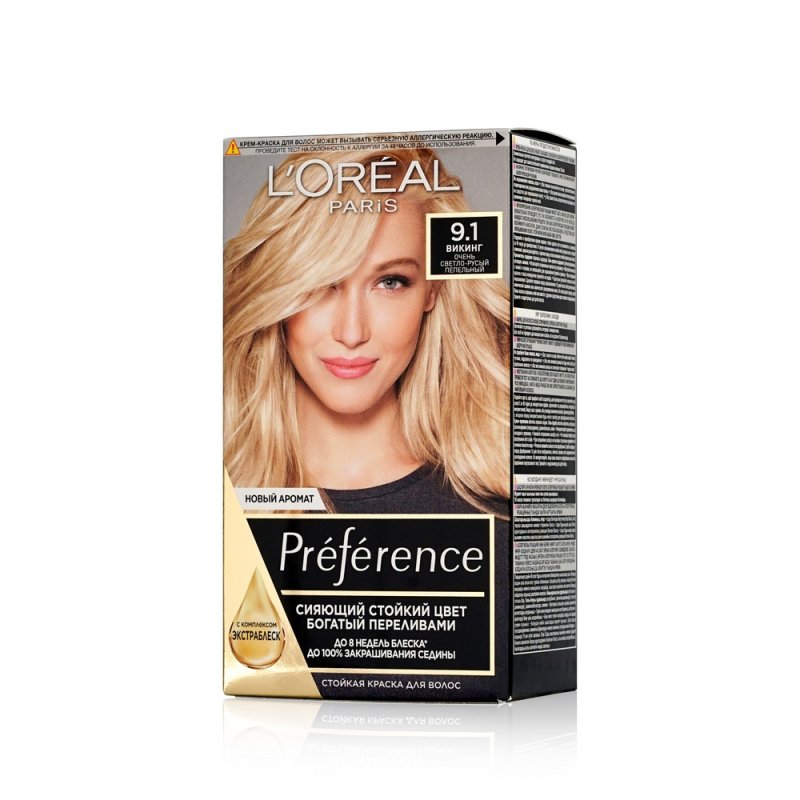 Краска L`Oreal Paris Preference стойкая для волос 9.1 Викинг