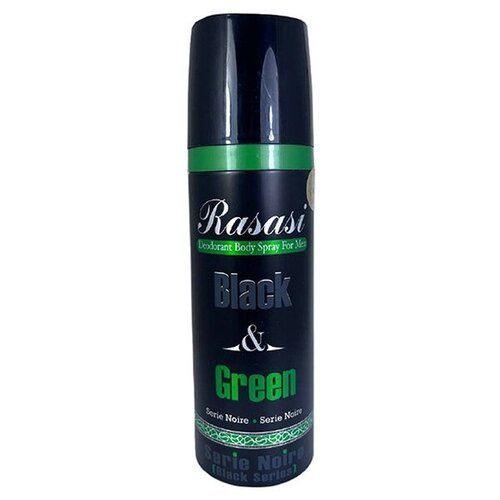 Rasasi Perfumes Мужской Black&Green Дезодорант-спрей (spray) 200мл
