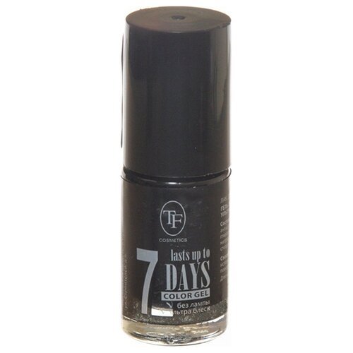 TF Cosmetics лак для ногтей 7 days Color Gel, 8 мл, №252 черный