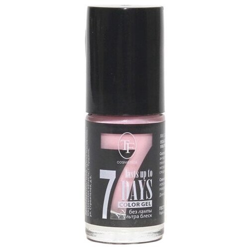 TF Cosmetics лак для ногтей 7 days Color Gel, 8 мл, №209 розовый коктейль