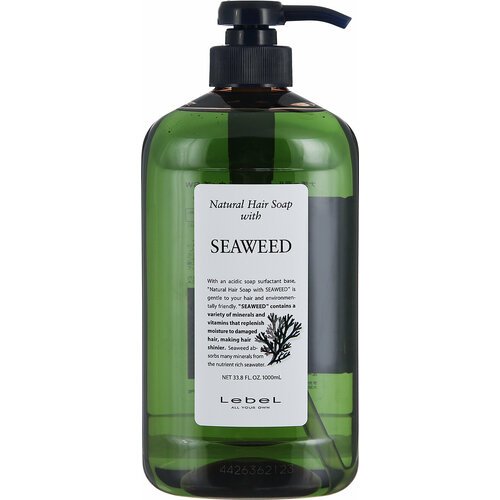 Lebel Natural Hair Soap Seaweed Шампунь с морскими водорослями, 1000 мл
