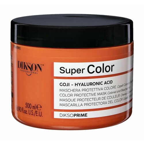 Маска для сохранения цвета окрашенных и обесцвеченных волос / 500 мл / Dikson Professional Super Color Protective Mask