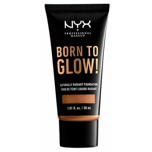 NYX professional makeup Тональный крем Born to glow!, 30 мл, оттенок: Warm honey