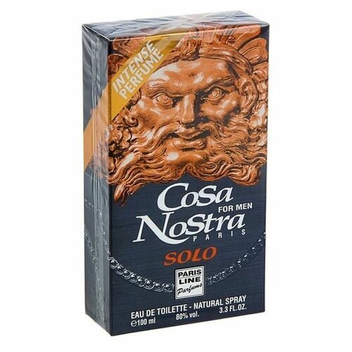 Туалетная вода Cosa Nostra Solo Intense Perfume, мужская, 100 мл Cosa Nostra 1272204 .
