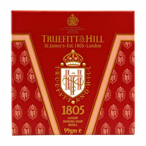 TRUEFITT&HILL 1805 Люкс-мыло для бритья для деревянной чаши муж, 99 г Запасной блок