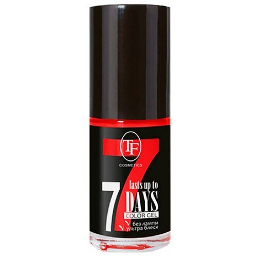 TF Cosmetics лак для ногтей 7 days Color Gel, 8 мл, №243 классический красный