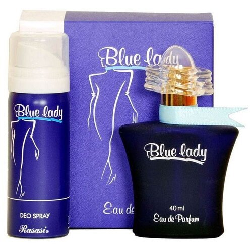 Rasasi Perfumes Женский Blue Lady Eau De Parfum Набор: парфюмированная вода 40мл, дезодорант 50мл