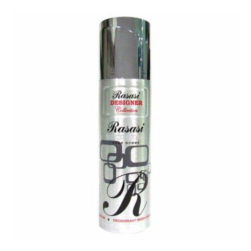 Rasasi Perfumes Мужской Secretive Designer Collection Pour Homme Дезодорант-спрей (spray) 200мл