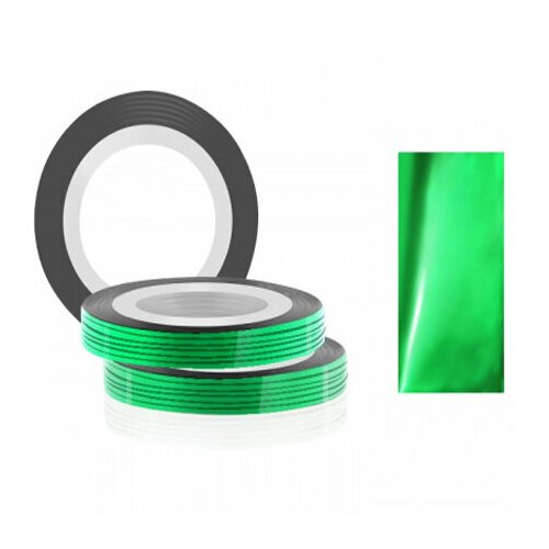 Jessnail Фольга для дизайна ногтей в рулоне 20м*0,8мм, зеленая (74727)