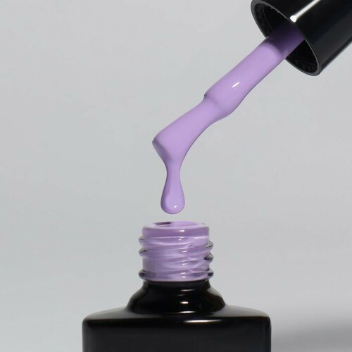 Queen fair Гель лак для ногтей «DELICATE NUDE», 3-х фазный, 8 мл, LED/UV, цвет фиолетовый (35)