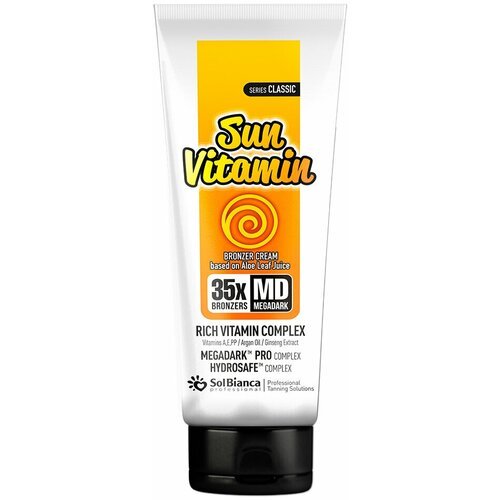 Крем-автозагар Sun Vitamin с маслом аргана, экстрактом женьшеня и витаминным комплексом, 125 мл