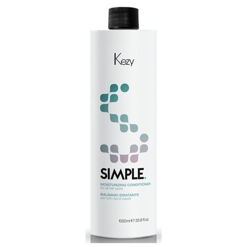 Бальзам увлажняющий для всех типов волос, 1000мл/ Simple Moisturizing Conditioner, Kezy (Кези)