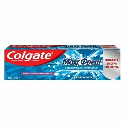 Colgate зубная паста Макс Блеск, взрывная мята,100 мл