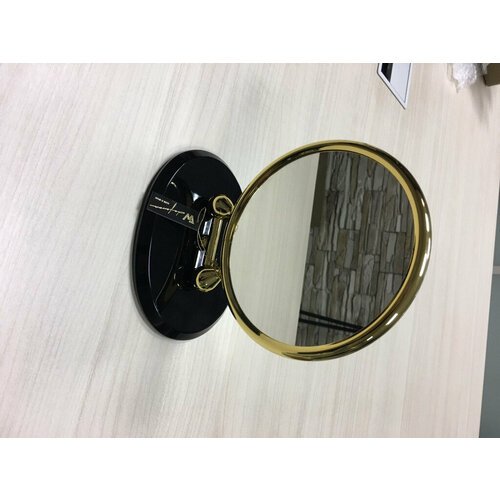 Зеркало косметическое увеличительное настольное WINDISCH 99135N золото/черный d160h185